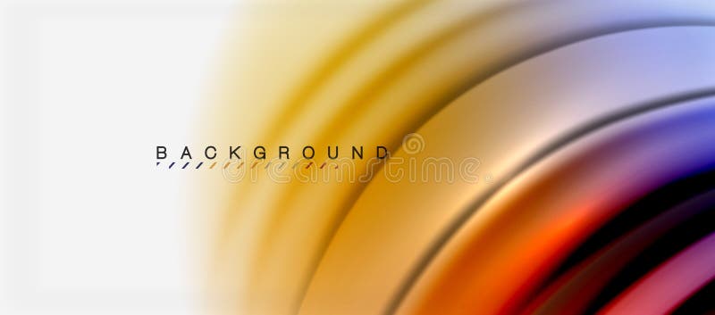 Blurred fluid colors background, abstract waves lines, vector illustration vector illustration