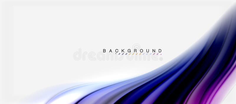 Blurred fluid colors background, abstract waves lines, vector illustration vector illustration