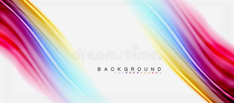 Blurred fluid colors background, abstract waves lines, vector illustration vector illustration