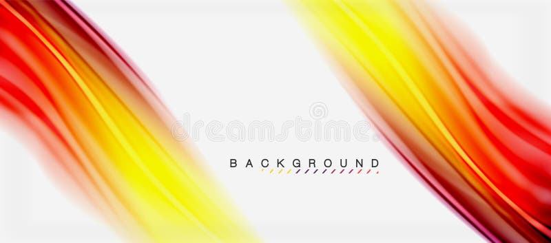 Blurred fluid colors background, abstract waves lines, vector illustration royalty free illustration