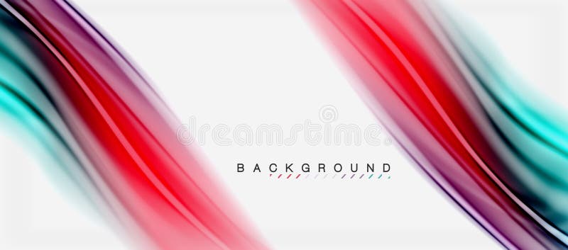 Blurred fluid colors background, abstract waves lines, vector illustration vector illustration