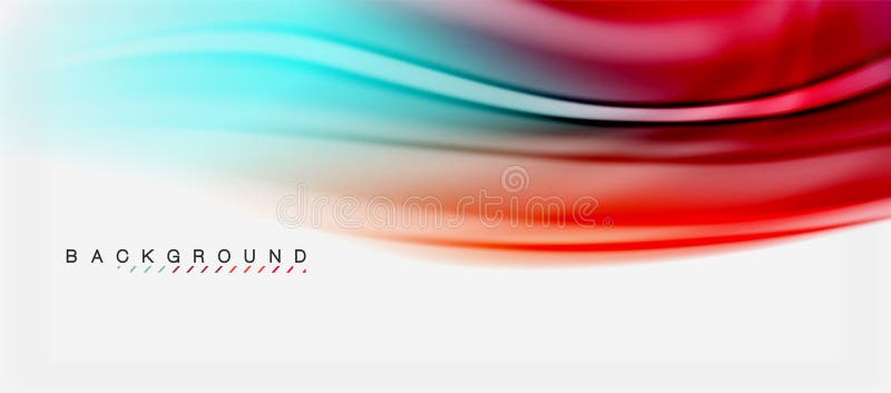 Blurred fluid colors background, abstract waves lines, vector illustration royalty free illustration