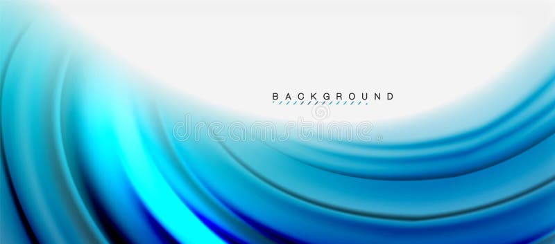 Blurred fluid colors background, abstract waves lines, vector illustration vector illustration