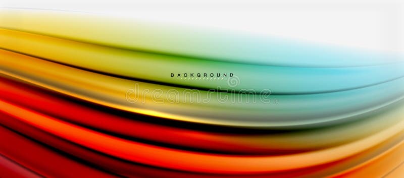 Blurred fluid colors background, abstract waves lines, vector illustration vector illustration