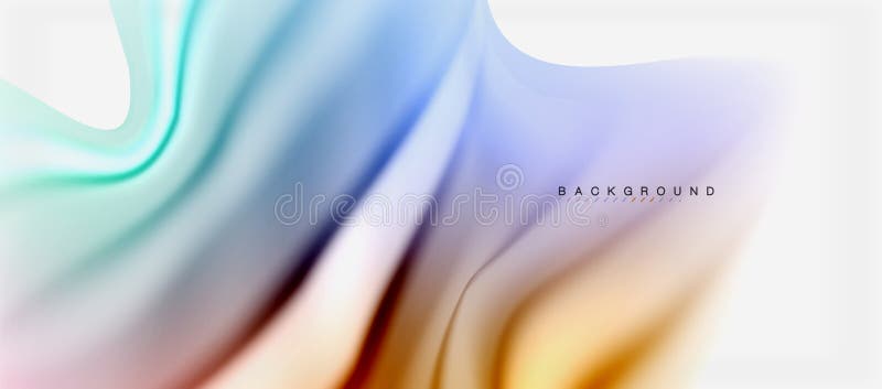 Blurred fluid colors background, abstract waves lines, vector illustration vector illustration