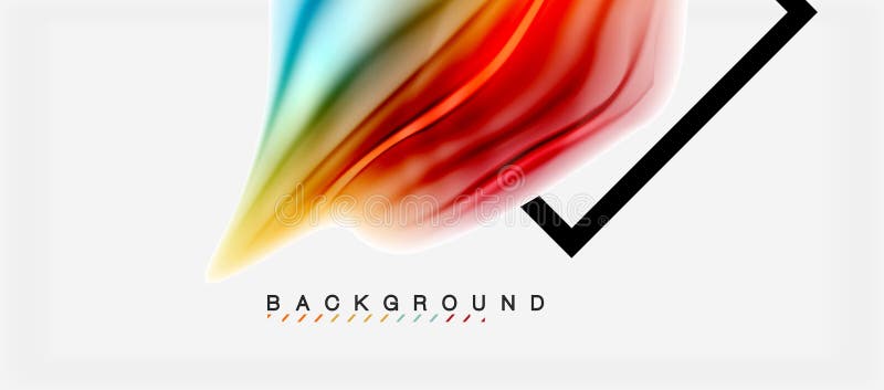 Blurred fluid colors background, abstract waves lines, vector illustration royalty free illustration