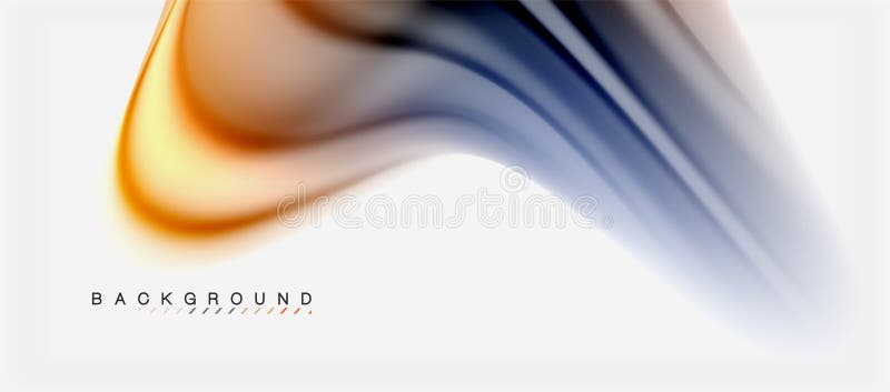 Blurred fluid colors background, abstract waves lines, vector illustration royalty free illustration