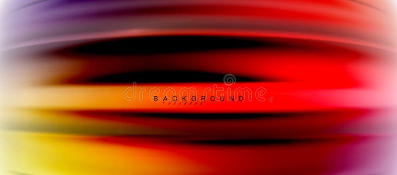 Blurred fluid colors background, abstract waves lines, vector illustration royalty free illustration