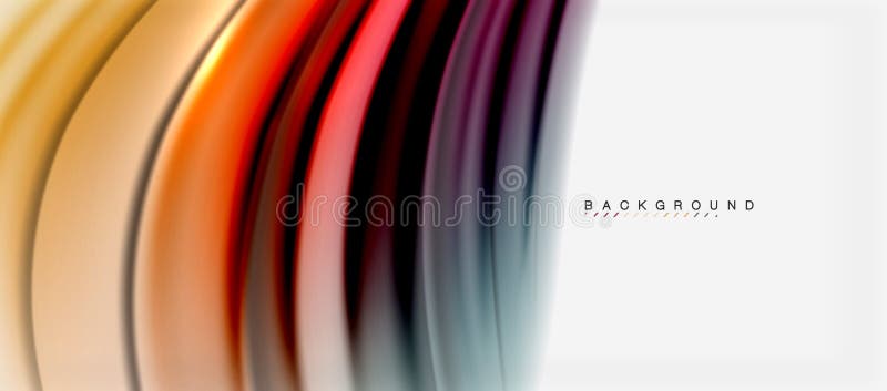 Blurred fluid colors background, abstract waves lines, vector illustration royalty free illustration