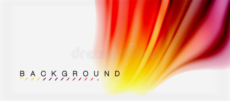 Blurred fluid colors background, abstract waves lines, vector illustration royalty free illustration