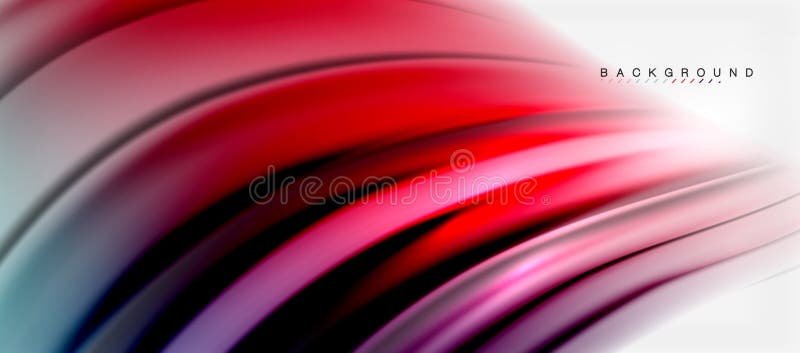 Blurred fluid colors background, abstract waves lines, vector illustration vector illustration