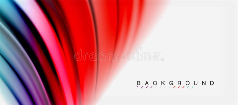Blurred fluid colors background, abstract waves lines, vector illustration vector illustration