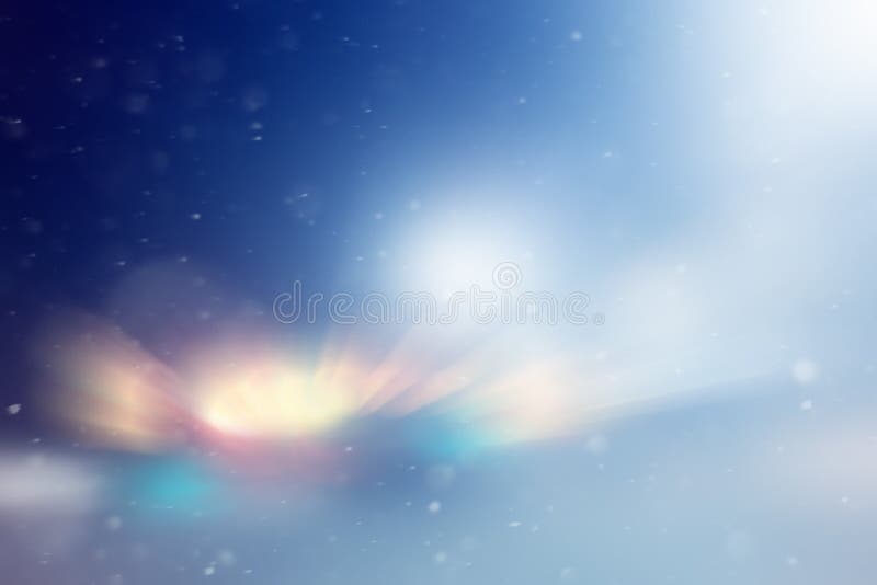 Blurred glowing background snow blurred stock images