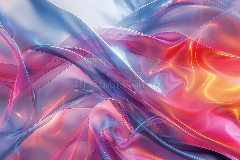 A blurred image of an abstract background in pink, silver and blue royalty free illustration
