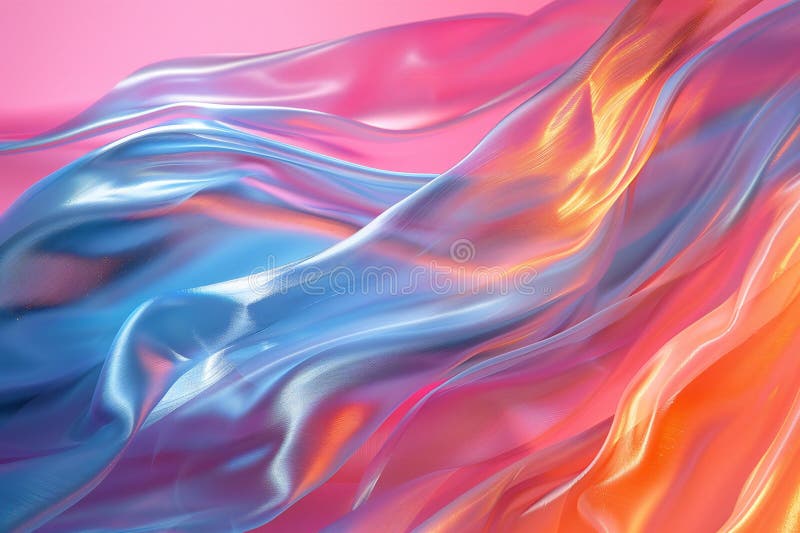 A blurred image of an abstract background in pink, silver and blue royalty free illustration