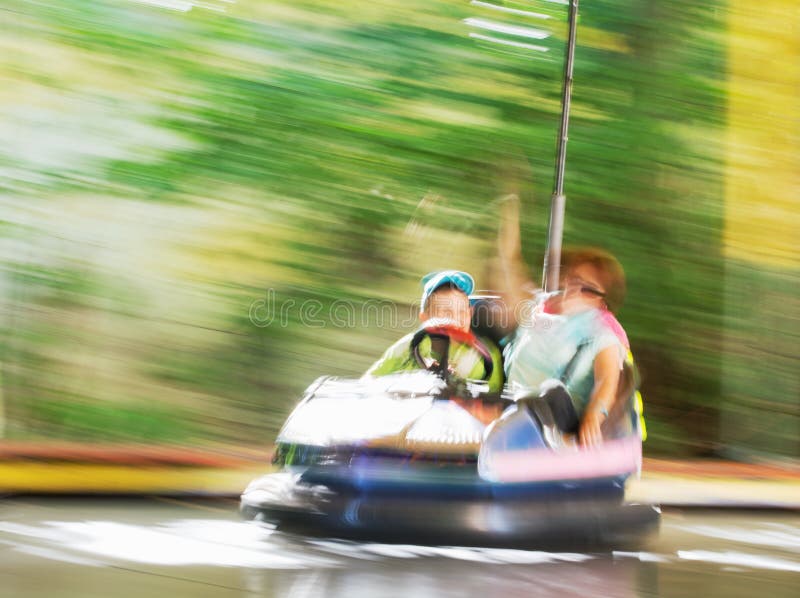 Blurred image of people on the electric car royalty free stock photos Blurred image of people on the electric car royalty free stock photos
