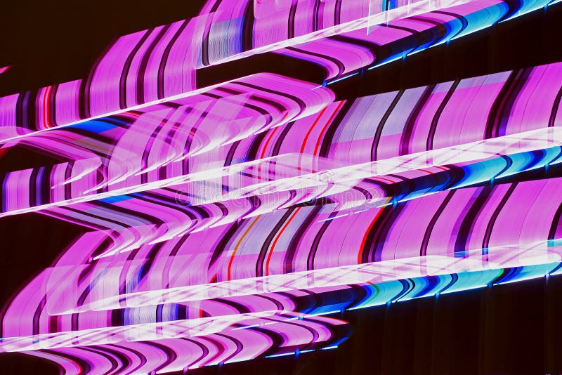 Blurred lighting effect in changing colors royalty free stock images