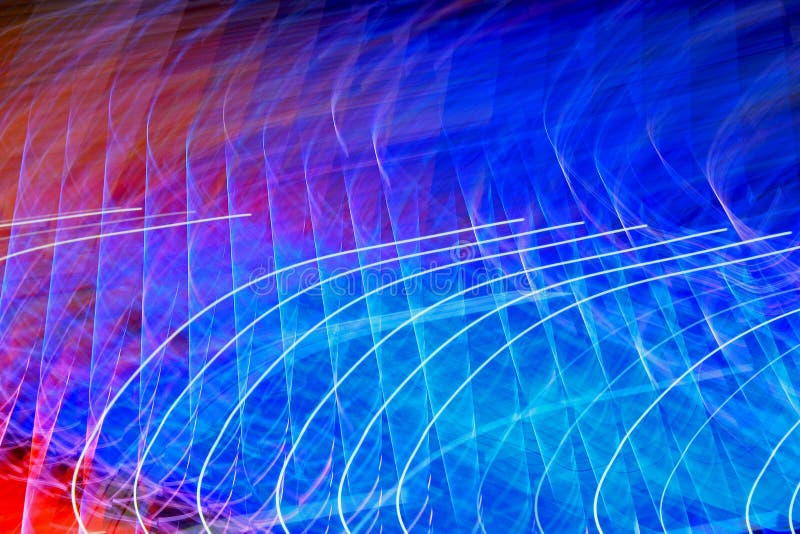 Blurred lighting effect in changing colors stock photos