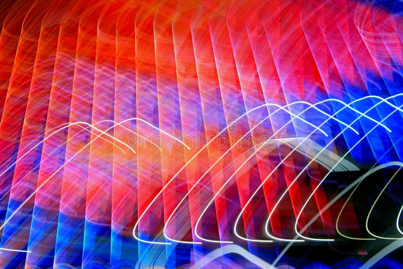 Blurred lighting effect in changing colors royalty free stock photography