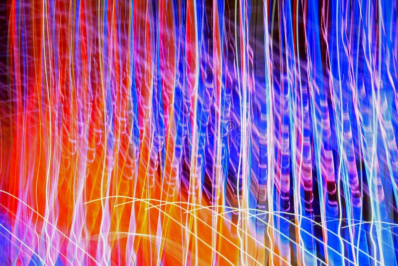 Blurred lighting effect in changing colors royalty free stock photography