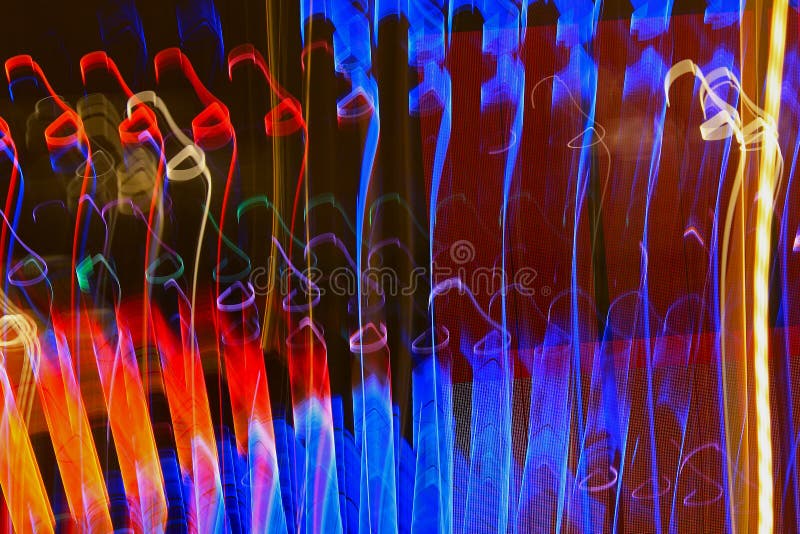 Blurred lighting effect in changing colors royalty free stock image