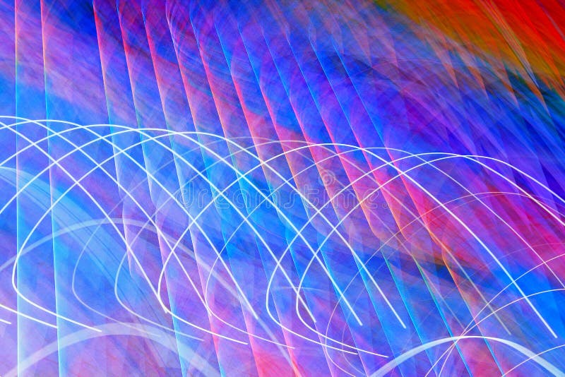 Blurred lighting effect in the colors of rainbow royalty free stock images