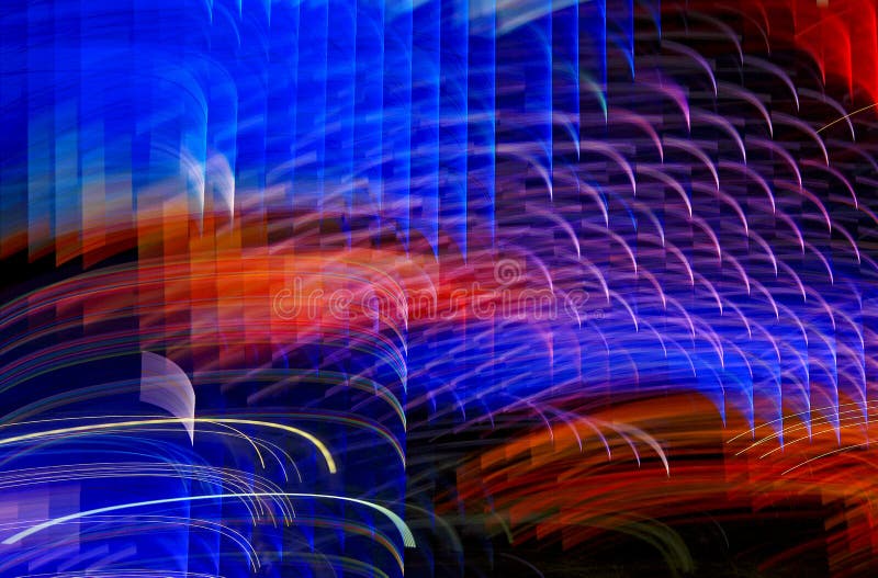 Blurred lighting effect in multiple colors royalty free stock image