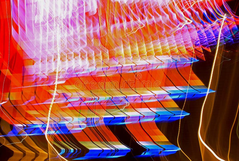 Blurred lighting effect in multiple colors royalty free stock photos