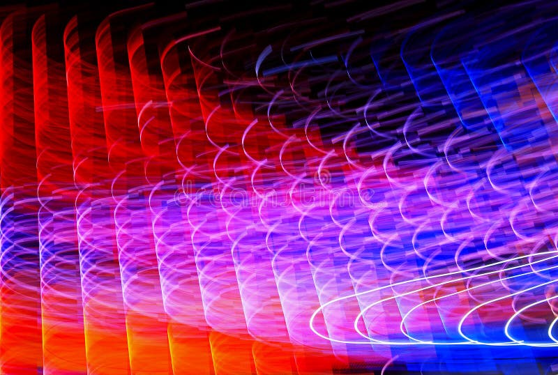 Blurred lighting effect in multiple colors royalty free stock photo