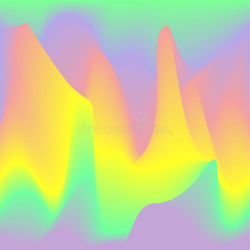 Blurred liquid electric wavy holographic futuristic abstract soft vibrant colors flow blend gradient stock illustration Blurred liquid electric wavy holographic futuristic abstract soft vibrant colors flow blend gradient stock illustration