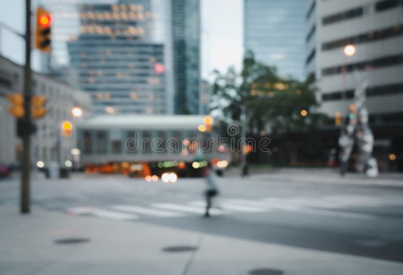 blurred street