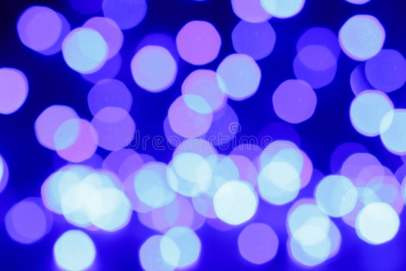 Blurred Purple and Blue Christmas Light Background Stock Image Image