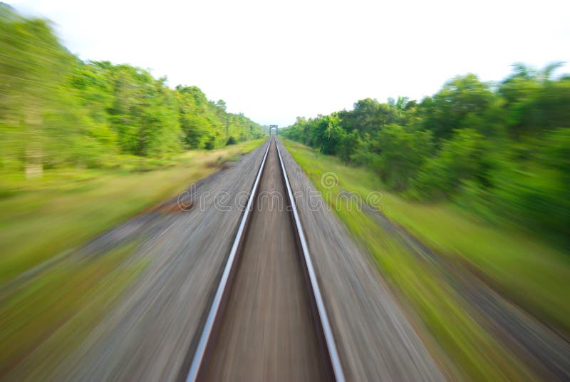 Blurred Railway Track