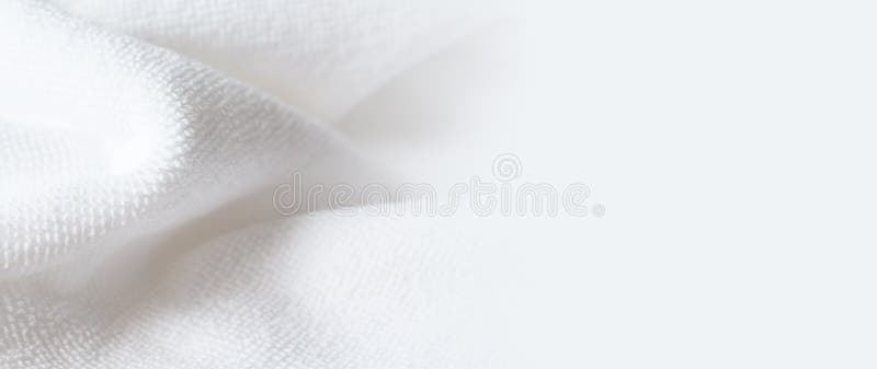 Blurred soft cozy banner with cotton texture.