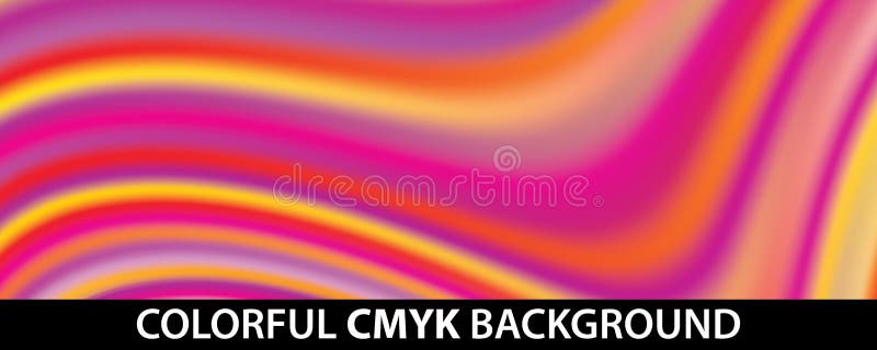 Blurred striped colorful background with color wave. Multicolored vector pattern stock illustration