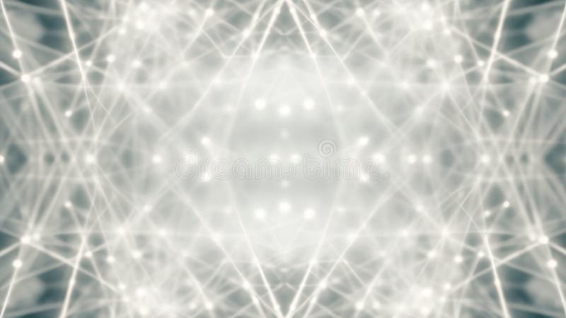 Blurred symmetrical abstract lines and dots connected network technology data center concept background soft focus with copy space for technological software data center startup company corporate background website hero image