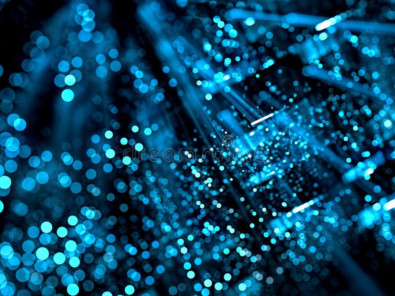 Blurred technology background - abstract digitally generated ima royalty free stock image