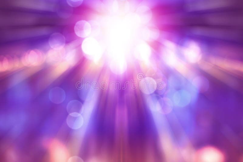 Blurred theatre show with purple light on stage royalty free stock images