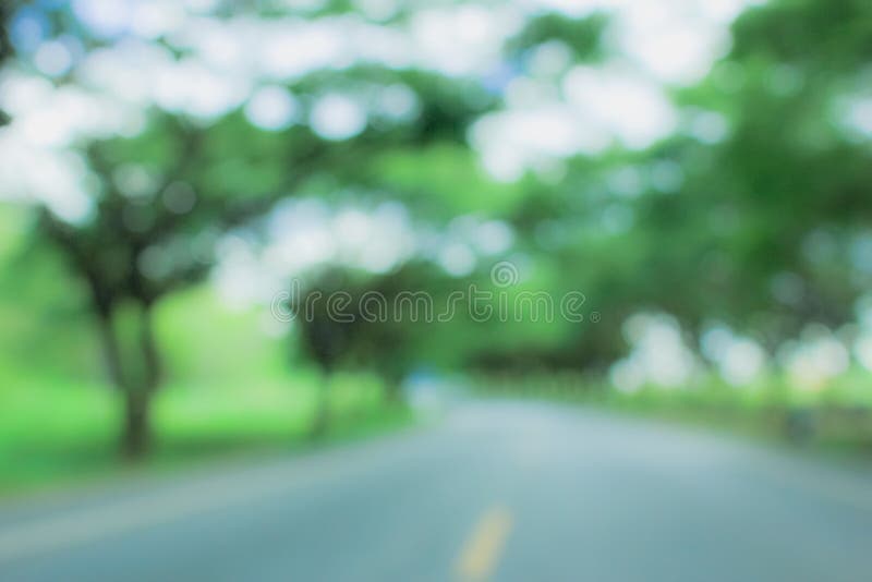 The Blurred Tree and Road in Nature Stock Image - Image of outdoor,  background: 158149097