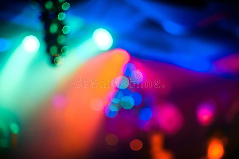 Blurry Abstract Colorful Colored Background in Night Club with Bokeh Stock  Photo - Image of beam, nightclub: 85788822