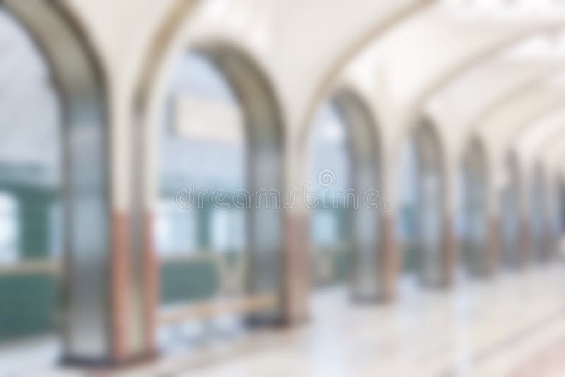 Blurry image of a subway royalty free stock photography