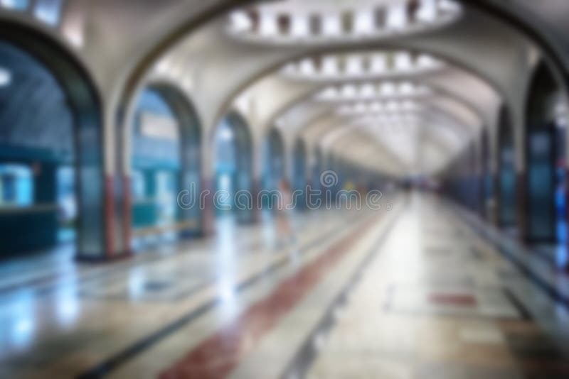 Blurry image of a subway royalty free stock photos