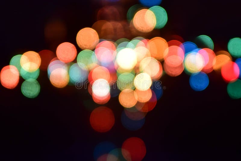 Blurry Light and Dots Glowing in the Dark Night Background Stock Image Image of effect, lamp