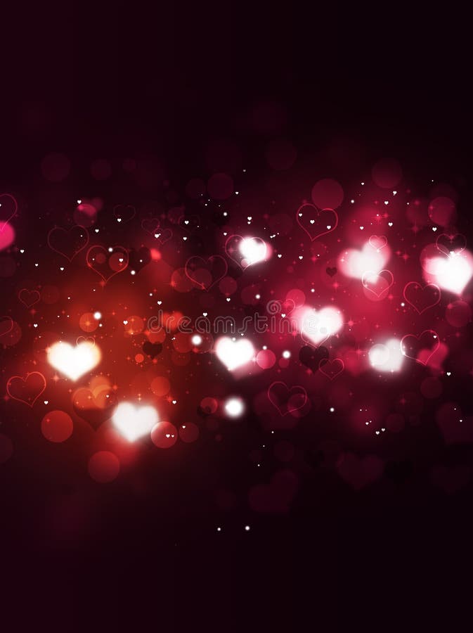 Blurry Valentines day Hearts vector illustration Blurry Valentines day Hearts vector illustration