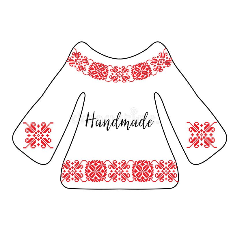 Traditional romanian blouse with embroidery and place for text- graphic design. Traditional romanian blouse with embroidery and place for text- graphic design