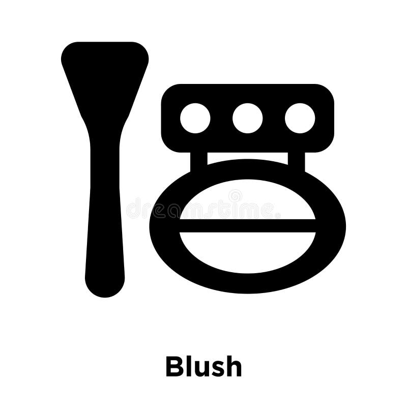 Blush Icon Vector Isolated on White Background, Logo Concept of Stock