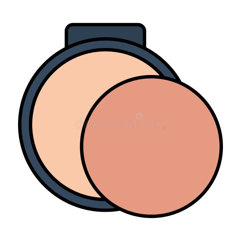 Blush make up drawing icon stock vector. Illustration of line - 154036490