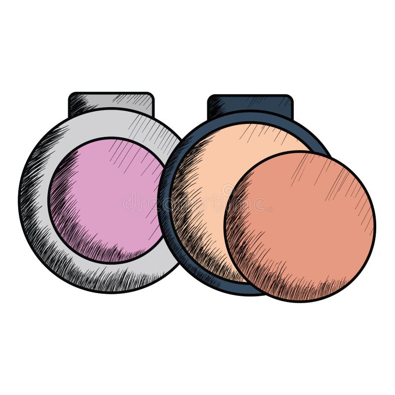 Blush make up drawing icon stock vector. Illustration of base 154051879