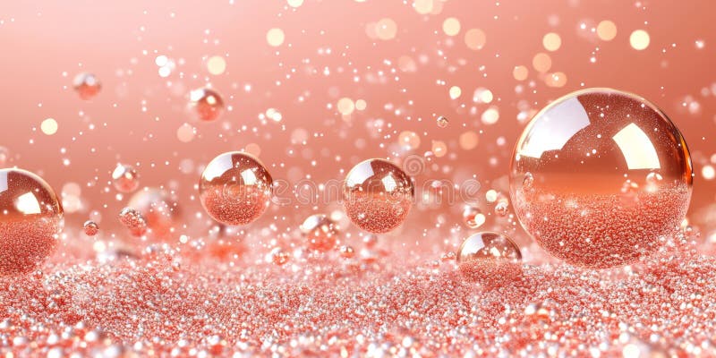Blush Pink Abstract Background med Bokeh och Rosy Festive Light Refltions for Party BackDrop royaltyfri illustrationer
