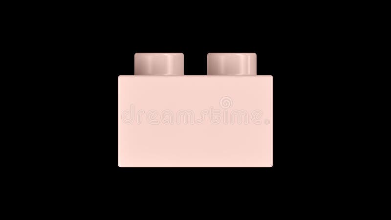 Candy Pink Lego Block Isolated on a White Background. Stock Illustration -  Illustration of design, create: 273838080